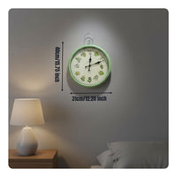 French Country Timepiece Quiet Mechanism Round Decorative Clock Operated Vintage Wall Timepiece Clock for Cafe