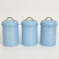 3 Pieces Airtight Kitchen Canister Set Rust-Proof Storage Canister Set Easy-to-Clean Kitchen Canisters with Handles for Home Organizers