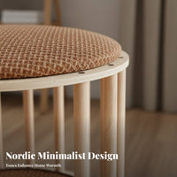 Multi-Functional Slatted Feline Condo Stool Multifunctional Design Pet Furniture Space-Saving Footstool Cozy Hideaway for Felines, Small Dogs, Apartment Dwellers, Entryway, Living Room, Bedroom, Balcony
