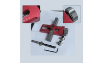 Aluminum Alloy Cabinet Door Drill Jig Engraved Ruler Markings Wardrobe Door Drill Jig High Precision Adjustable Drilling Guide Long-Lasting for DIY Woodworking