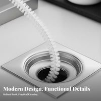 Flexible Drain Brush Versatile Hair Clog Remover Spiral Bristles Flexible Drain Cleaning Brush for Homeowners, Renters, Washroom, Kitchen, Bathtub