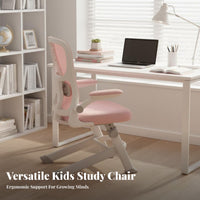 Stable Base Adjustable Ergonomic Young Person Chair High-Density Foam Cushion Adjustable Kids Desk Chair Breathable Mesh Back Student Seat Easy to Clean for Students, Teenagers, Parents, Study Room, Homework, Bedroom, Home Office