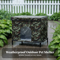 Outdoor Cat Shelter Windproof Weatherproof Stray Cat Shelter Waterproof Pet Kennel Long-Lasting Creature Housing