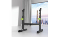 Multi-Function Squat Bench Press Stand Heavy Duty Adjustable Squat Rack Stable Base Adjustable Barbell Rack Non-Slip Feet for Beginners, Weight Training, Indoor