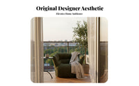 Light Luxury Single-Person Sofa signature design Upholstered Accent Chair Modern Design Armchair Soft Fabric Upholstery for Apartment Dwellers, Homeowners, Readers, Living Room, Balcony, Bedroom, perusing corner