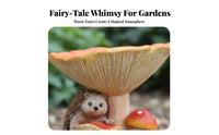 Hedgehog Bird Feeder Statue Weather Resistant Hedgehog Bird Feeder for Patio
