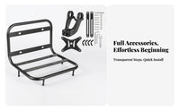 15 Kg Load Front Cargo Rack Black Metal Front Bike Rack Long-Lasting
