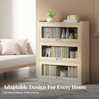 Large Capacity Multi-Tier bookshelf with Drawers Simple Design bookshelf Sturdy Construction unattachedstanding Shelf Unit Easy Assembly for Children, Book Lovers, Office Workers, Study Room, Bedroom