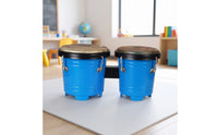 Tunable Bongos Glossy Bongo Drums Sturdy Bongo Pair Portable for Rhythm Practice, Home Play