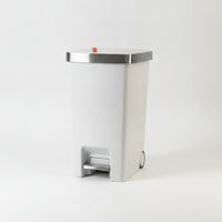 Pedal Trash Can Handshands-off Pedal Bin Trash Can with Wheels Rectangular Wastebasket Matte for Kitchen, Dorm Room