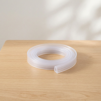 U-Shaped Rubber Edge Trim Glass Protection Strip Wood Panel Sheet Metal PVC Silicone Seal Strip Transparent Anti-Collision