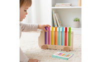 Educational Car Toy Wooden Color Sorting Toy Wood Learning Game for Young Children, Kids, Preschool, Classroom