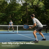 Pickleball Paddle Ergonomic Grip Carbon Fiber Pickleball Paddle Racket Sports Equipment Extended Shape USAPA Approved