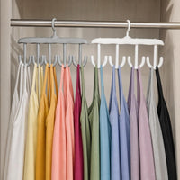 Multi-Hook Rotating Hanger for Ties, Belts, and Tank Tops - 12 Hooks