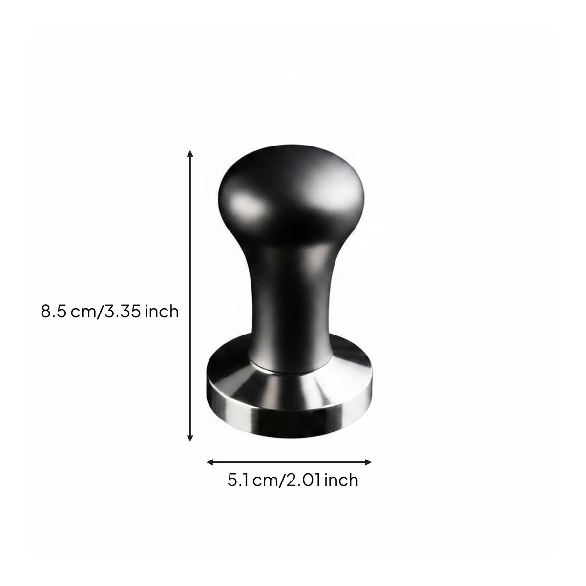 Coffee Tamper 304 Stainless Steel Espresso Distributor Heavy Duty for Baristas