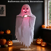 Halloween Glowing Ghost Hanging Decoration with Sound Activation