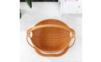 Rattan Cat Bed Summer Use Cat Basket Bed All Season Animal Furniture for Cats, Indoor