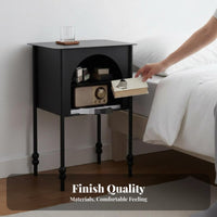 Nordic design Narrow Ribbon-Form Stand Space-Saving Nightstand adaptable Use Side Table Minimalist Design for Apartment Dwellers, Students, Homeowners, Bedroom, Small Spaces, Living Room, Hallway