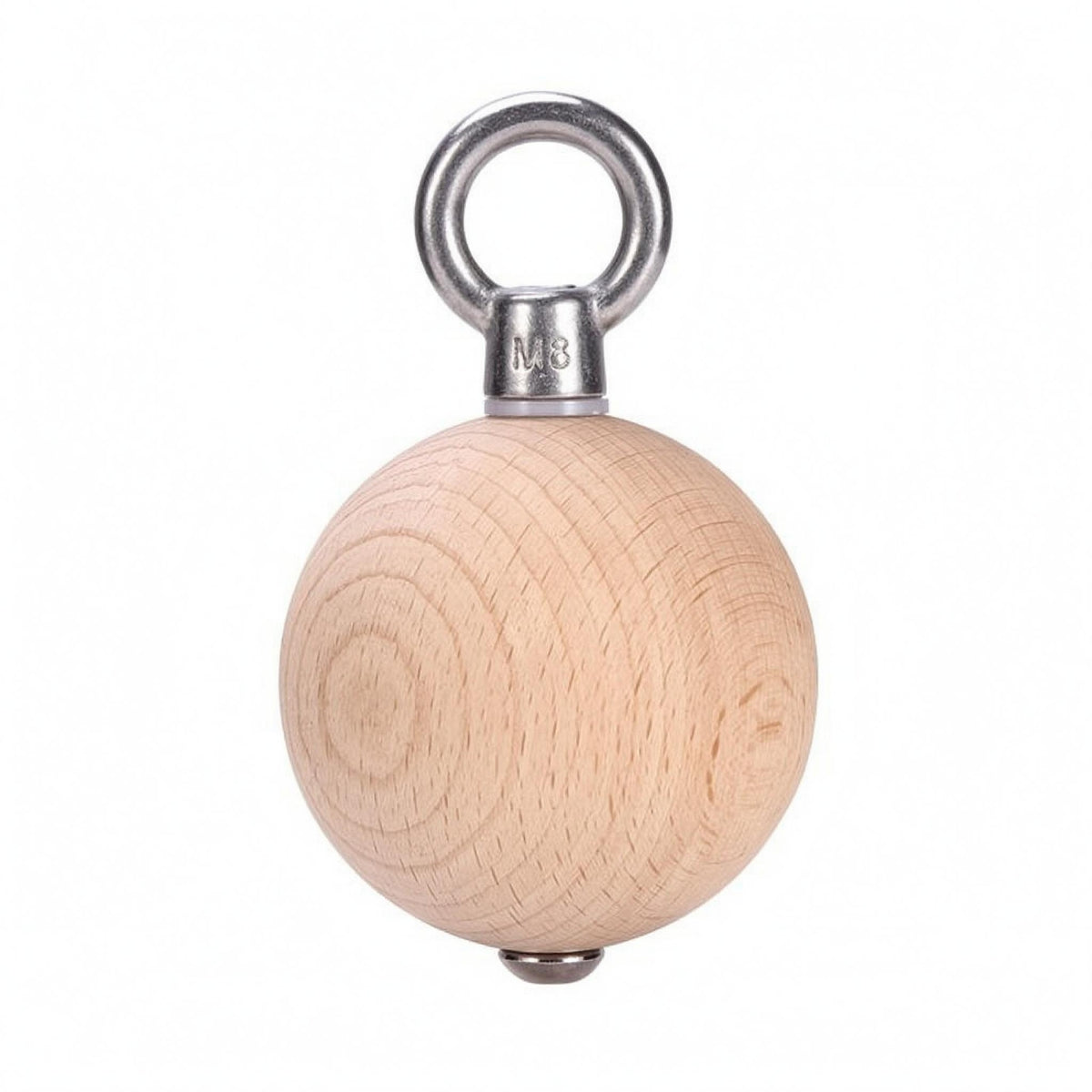 Smooth Finish Wood Grip Ball Ergonomic Pull-up Grip Ball Easy to Install Pull up Handles Sweat Absorbing
