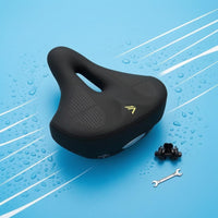 Soft Inflatable Bike Saddle Perforated Hollow Bike Saddle Breathable Padded Cycle Seat Shock Absorption
