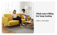 Minimalist Design Metal Frame Sofa Nordic aesthetic Living Room Seating Removable upholstery Couch utilitarian Look for Apartment Dwellers, Homeowners, Interior Decorators, Small Spaces, Office Lounge, Reception Area, Entryway