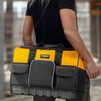 Wear-Resistant Electrician Tool Bag Multiple Pockets Oxford Cloth Tool Carrier Large Capacity for Construction Workers, Mechanics, Job Site