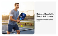 Pickleball Paddle Set Anti-Slip Grip Pickleball Paddle Sports Equipment Lightweight Sweat Absorbent for Children, Training