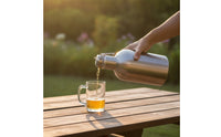 Beer Growler Stainless Steel Bottle with Swing-Lock Lid Insulated Bottle Double-Walled Leakproof for Campers, Parties, Camping