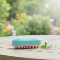 Handheld Scalp Massage Comb with Loop Handle Easy-Grip Silicone Scalp Massager 2 in 1 Compact for Shower
