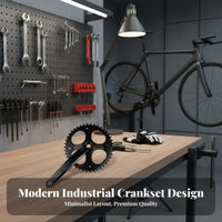 Single Speed Crankset Universal Accessory Cycle Chainwheel Set High Strength Right Side Crankset for Cyclists, Mountain Bikers, Trail Riding