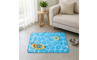 SAP Gel Pet Cooling Mat PVC Composite Summer Pet Pad Pool-Inspired Print Cat Cooling Pad Sealed Edge