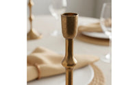 European Design Candle Holder Light High-End Metal Candlestick Stand Aluminum Material Taper Candle Holder for Fireplace Mantel