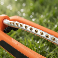 Oscillating Lawn Sprinkler 17 Nozzles Lawn Sprinkler Outdoor Watering Orange Plastic Body Yard Tool Easy to Use