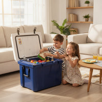 Large Capacity Hard-Sided Cooler Portable Cooler with Drain Plug Sturdy Ice Chest Secure for Fishing, Picnics