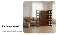 Rustic Minimalism visual appeal Arched Panel Folding Screen Foldable Design 4-Panel Divider Freestanding Space Separator Privacy solution for homeowners, Office Workers, Students, Entrymethod, Studio Apartment, Bedroom