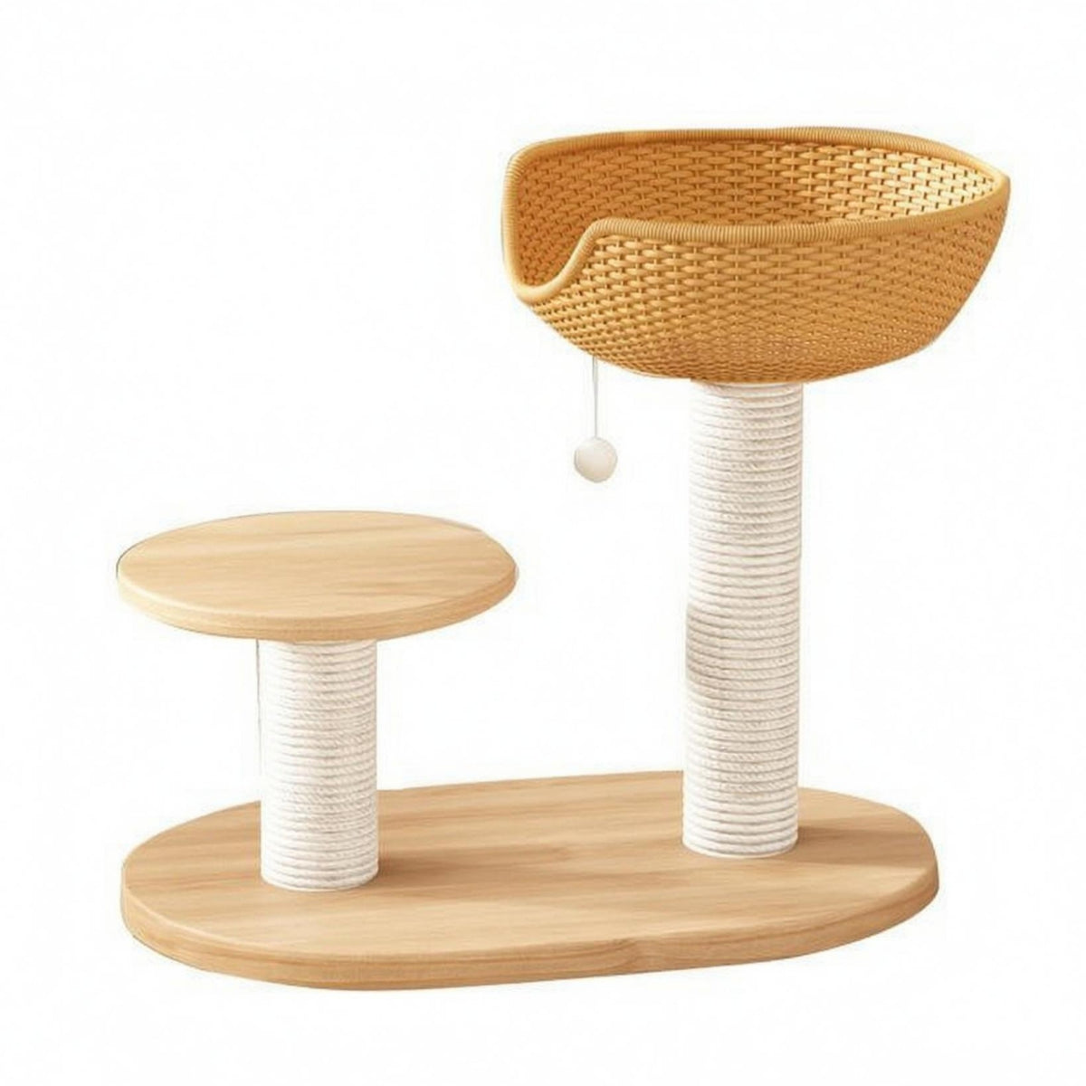 Wood Feline Climber  Perches Animal Furniture Sturdy and Stable