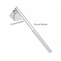 Decorative Candle Snuffer Safe Flame Extinguishing Candle Flame Suppressor Minimal Smoke Long Handle Wick Snuffer Long-Lasting Metal for, Home Decor, Dinner Table, Spa