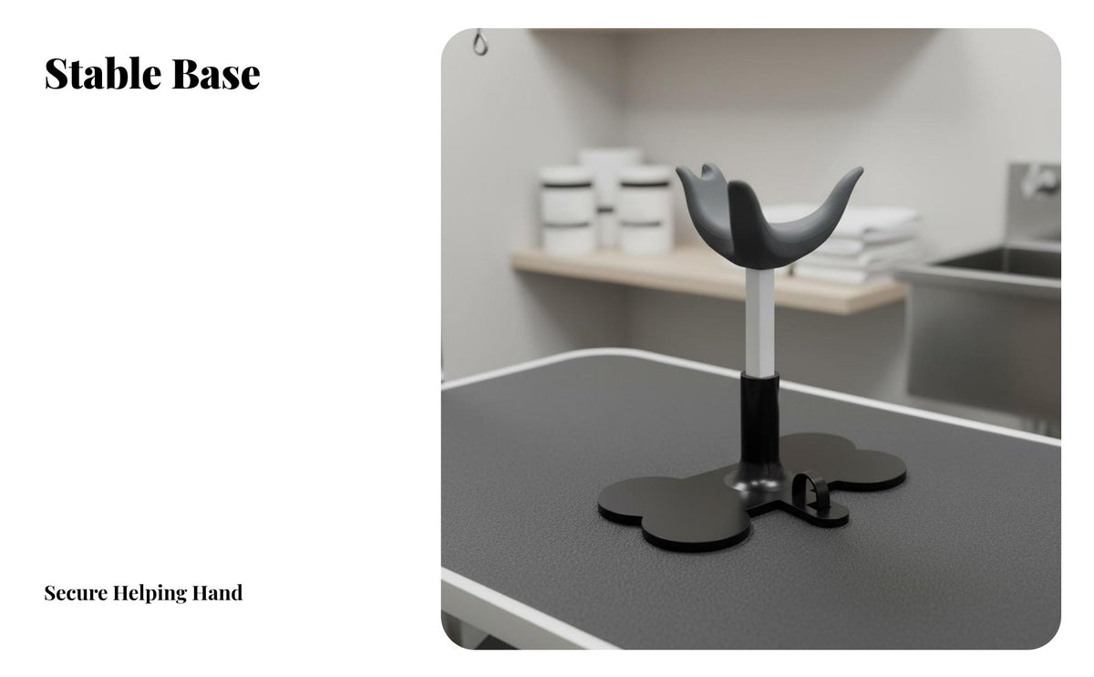 Stable Base Dog Grooming Stand Long-Lasting Dog Grooming Belly Support Easy to Use Adjustable Pet Standing Aid for Beginners