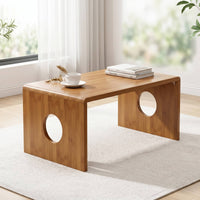 Tatami Coffee Table Space-Saving Tatami Tea Table Multi-Functional Bamboo Low Desk for Students, Bay Window, Bed, Small Areas