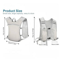 Lightweight Vest Pack Breathable Running Vest Reflective Backpack with Chest Straps Slim for Cyclists