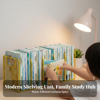 Doubles as viewing Stand Tiered Book Organizer Space-Saving Multitiered Desk Organizer Multifunctional Desktop Shelf Sturdy Construction for Children, Students, home-dwellers, Study, Dorm Room, Bedroom