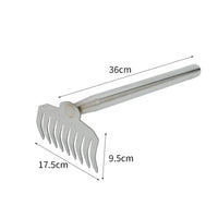 Hand Weeder with Rake Head One-Piece Unwanted Plants Puller Handheld