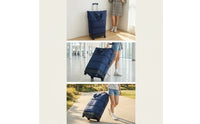 Rolling Travel Bag with Wheels Spacious for Weekend Trips, Hospital Stay