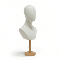 Mannequin Head with Shoulders Lightweight Mannequin Bust with Shoulders Soft Premium for Boutiques, Product Photography