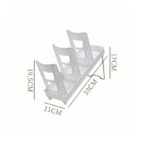 Slanted Paper Cup Holder Rack Multi-Compartment Countertop Cup Organizer Sturdy Easy to Clean for Coffee Shops