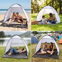 Pop-Up Beach Tent with UV Protection, Portable Sun Shelter for Outdoor Fishing and Beach