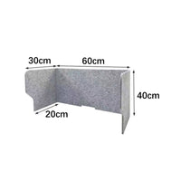 Sound Absorbing Desktop Privacy Board Sneeze Guard Office Desk Privacy Panel No Installation Required Acoustic Desk Screen Easy Setup for Students, Telecommuting Workers, Classrooms, Accessible-Plan Offices, Libraries
