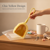 Plush Transparent Mini Pouch for Badges, Coins, and Earbuds - Cute Canvas Storage Bag