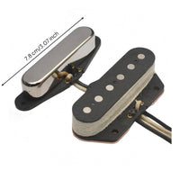 2 Pieces Electric Guitar Pickup Set Connected Wires Instrument Components Passive Instrument Part