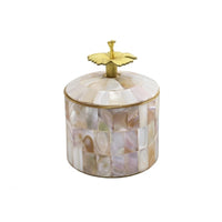 Decorative Jar with Lid Tabletop Container Sturdy for Vanity